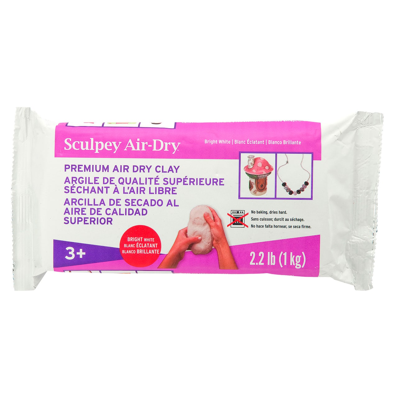 Sculpey Air Dry Modeling Clay, White